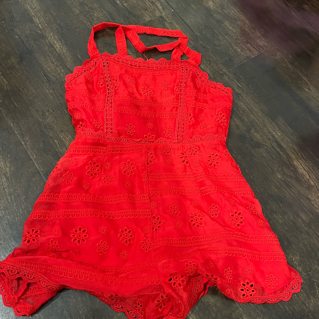 Red Jumpsuit Excellent Condition